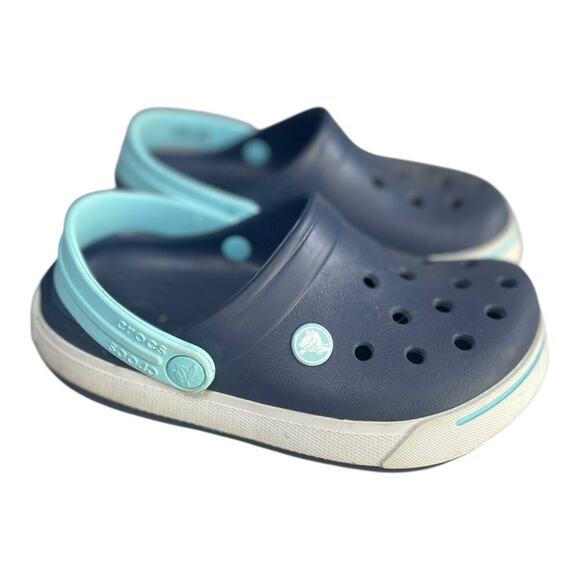 Crocs Youth Crocband Navy Blue Clogs Size-Youth 1 - Picture 1 of 9
